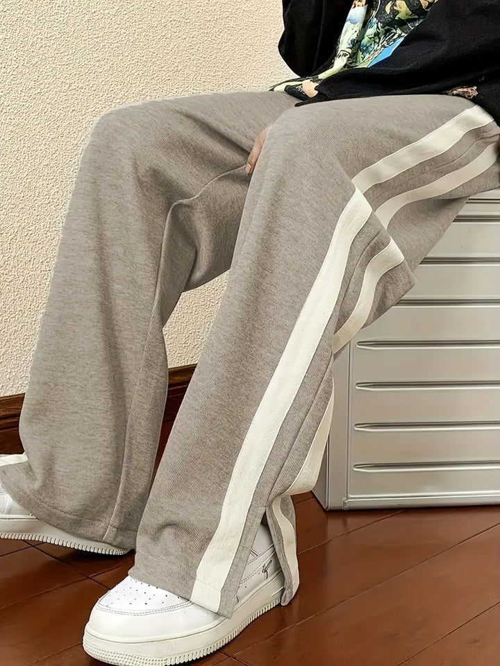 SORA Striped Drawstring Pants