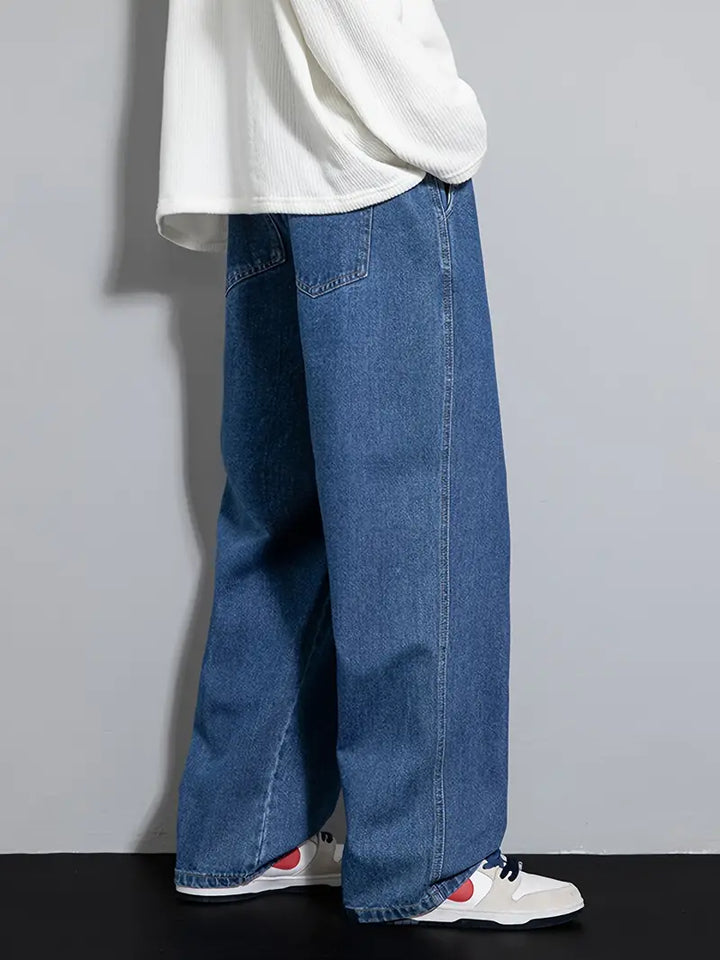 SHINJIN Wide-Leg Denim Jeans