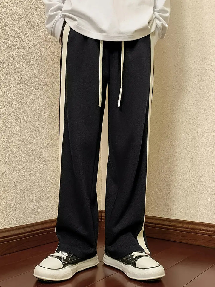 SORA Striped Drawstring Pants