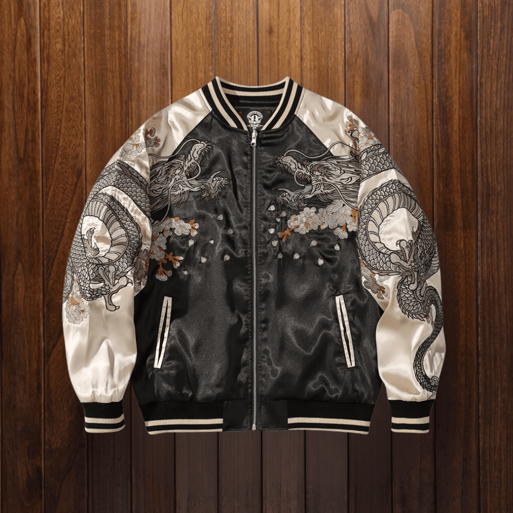 NOBU Embroidered Dragon Sukajan Jacket - Satori