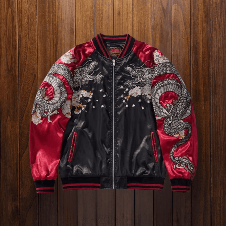 NOBU Embroidered Dragon Sukajan Jacket - Satori