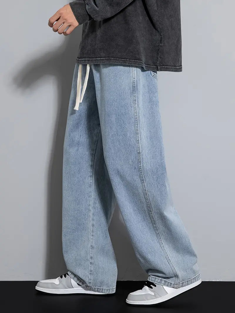 SHINJIN Wide-Leg Denim Jeans