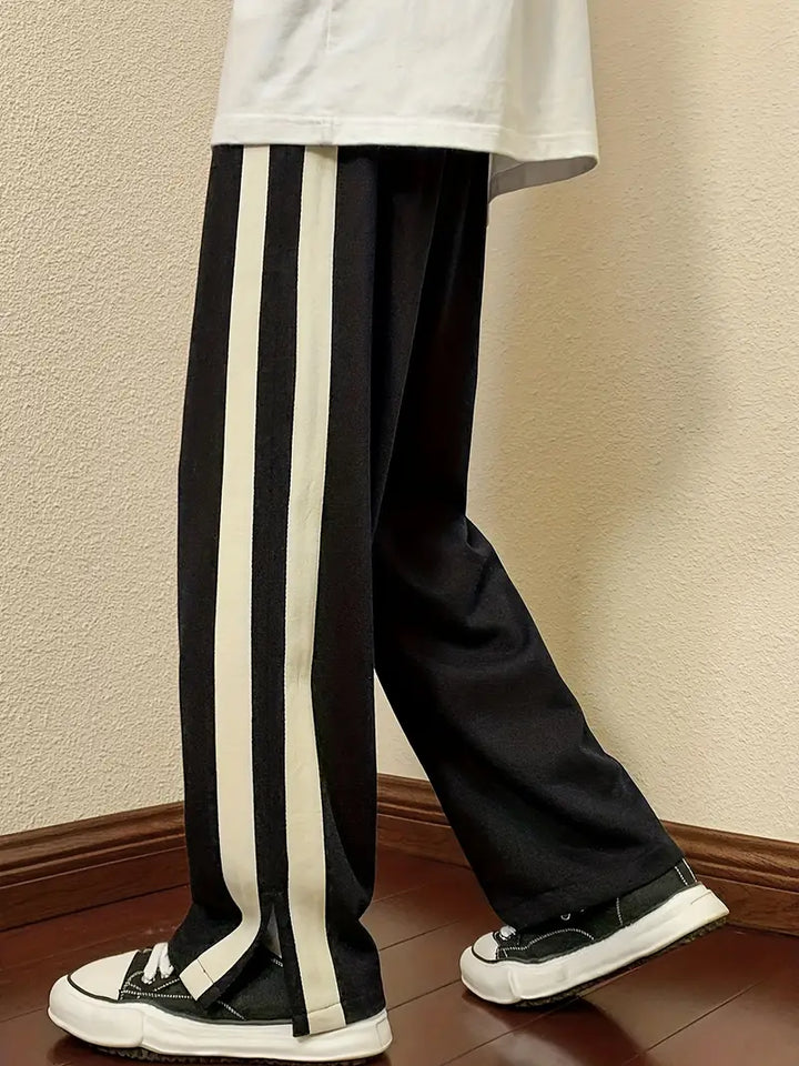 SORA Striped Drawstring Pants