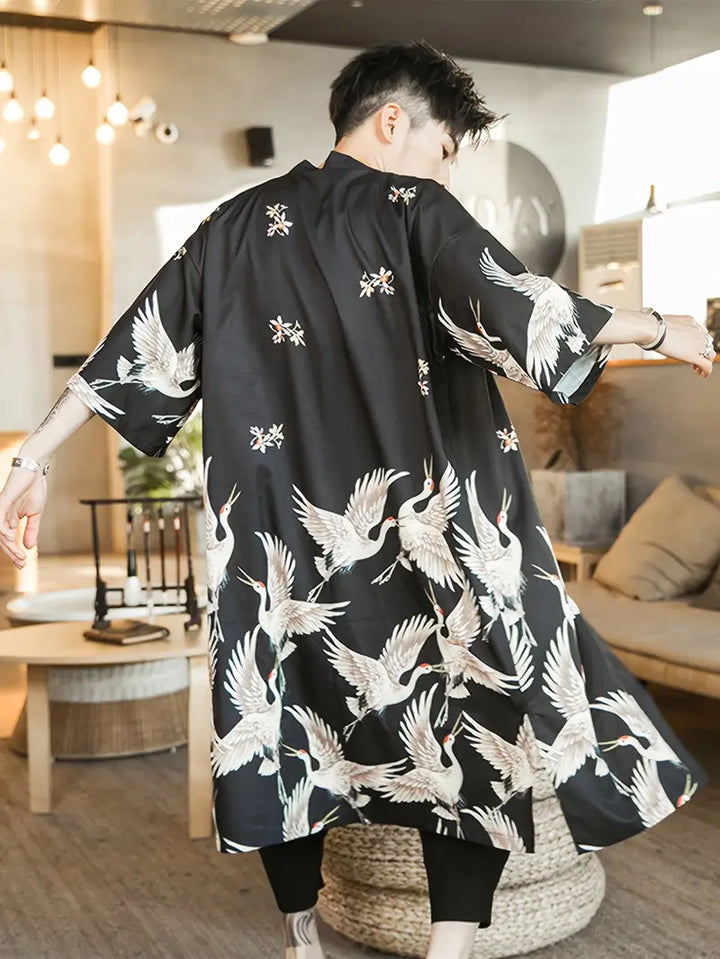 GOKU Crane Kimono