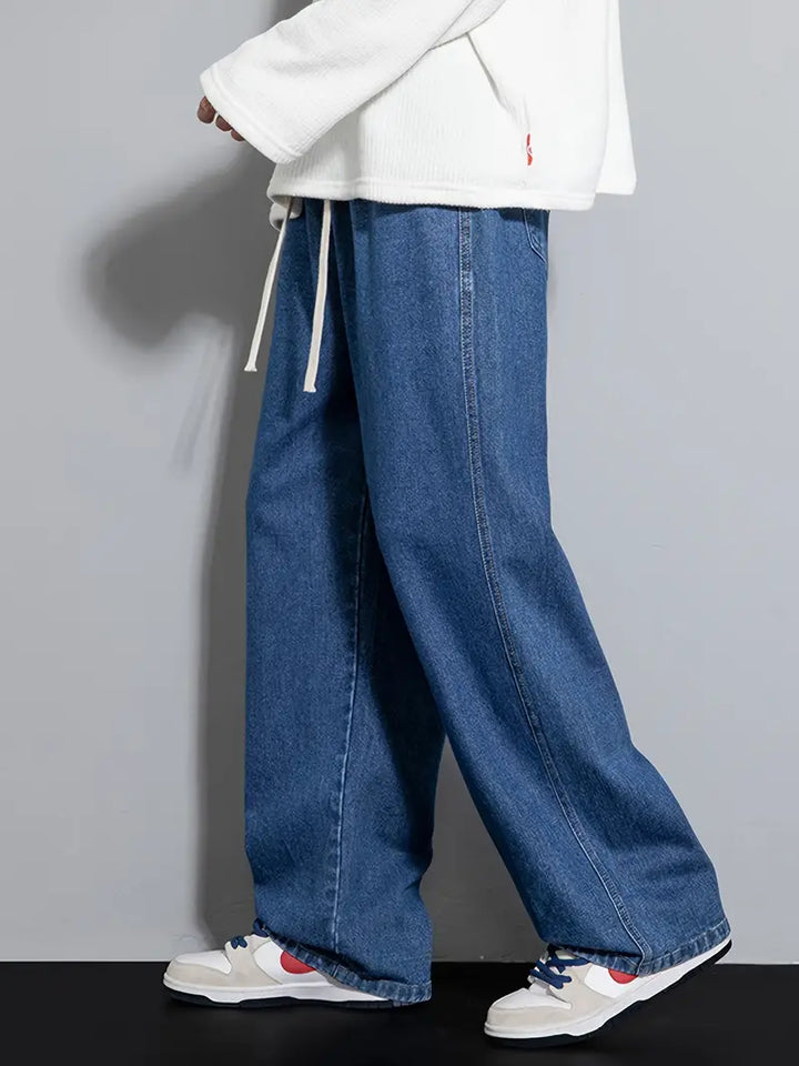 SHINJIN Wide-Leg Denim Jeans