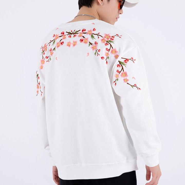 MITOMA Plum Floral Oversized Sweater - Satori