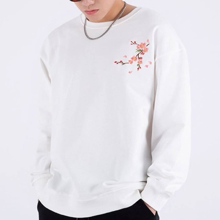 MITOMA Plum Floral Oversized Sweater - Satori