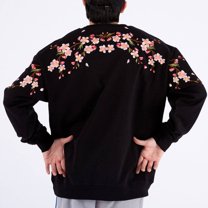 MITOMA Plum Floral Oversized Sweater - Satori