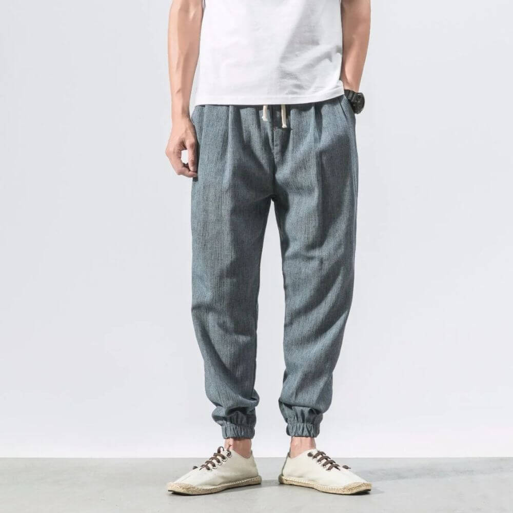 ENZO Cotton Linen Harem Pants - Satori