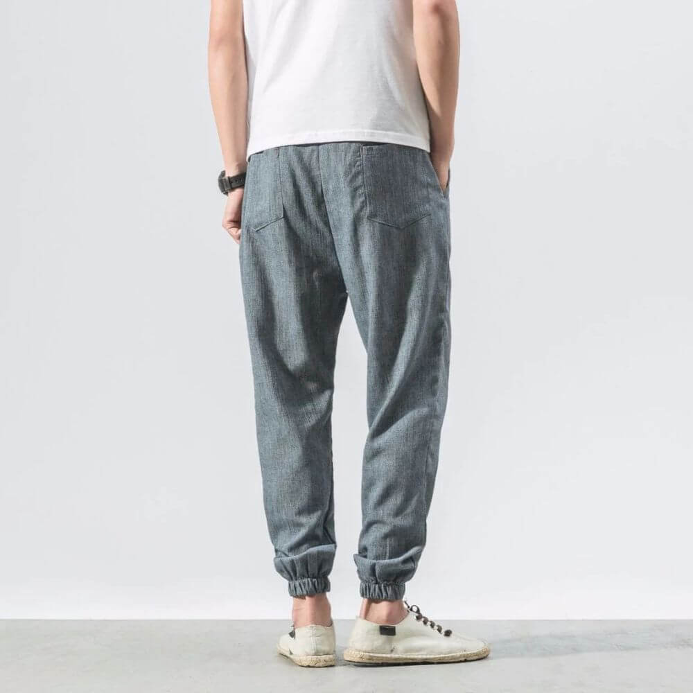 ENZO Cotton Linen Harem Pants - Satori