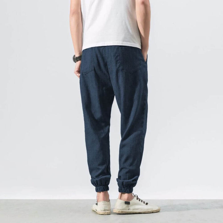 ENZO Cotton Linen Harem Pants - Satori