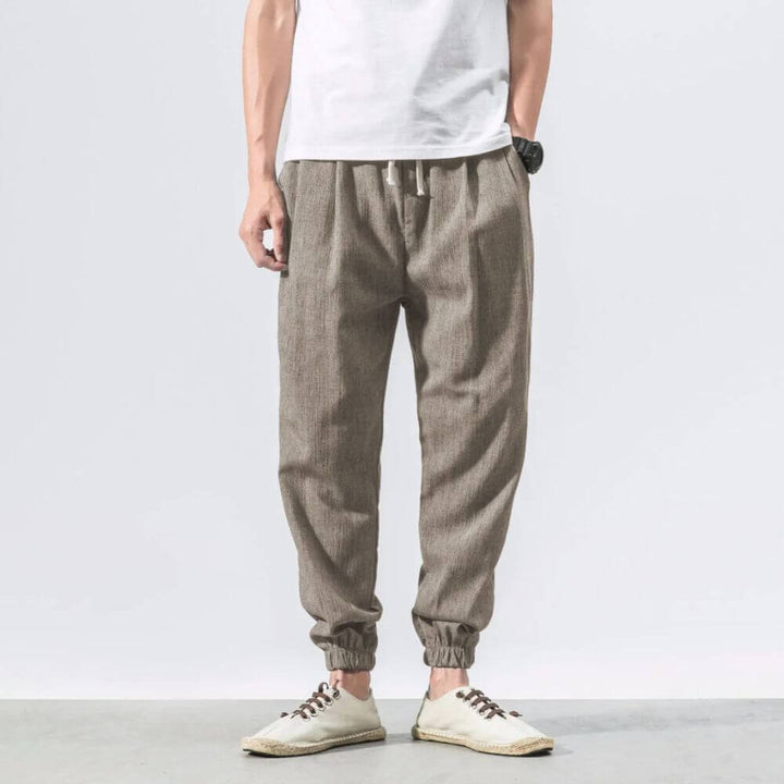 ENZO Cotton Linen Harem Pants - Satori