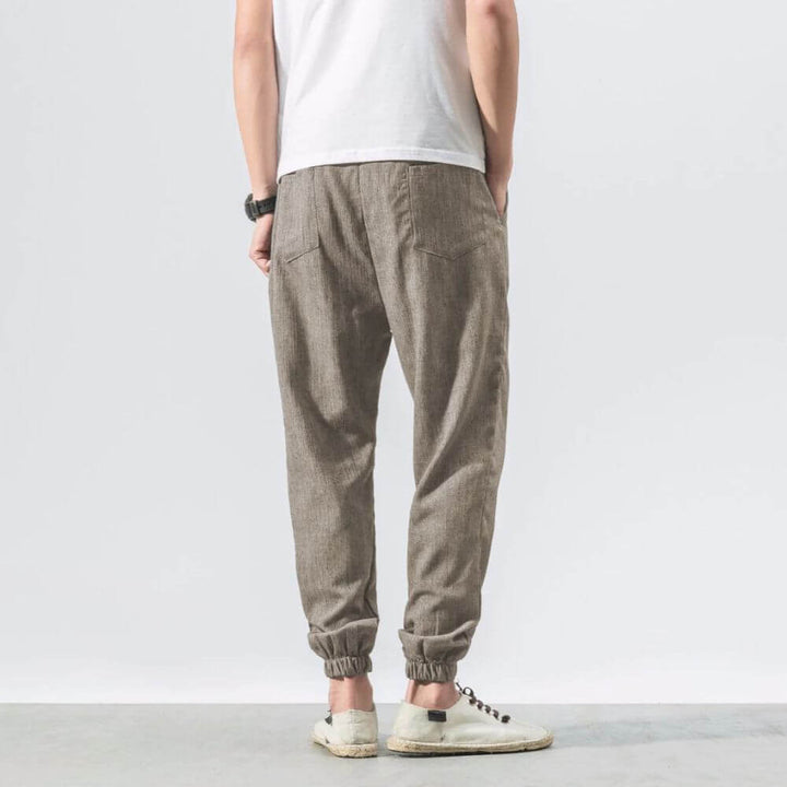 ENZO Cotton Linen Harem Pants - Satori