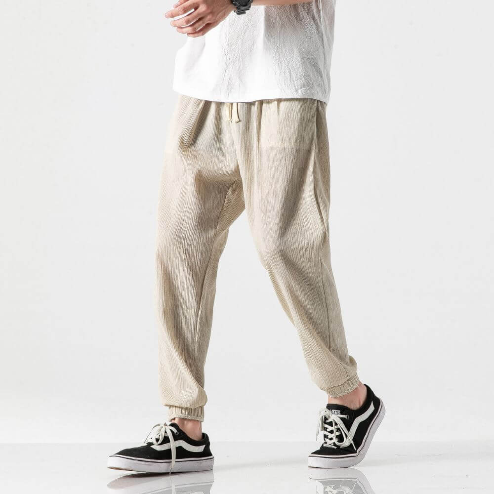 ENZO Cotton Linen Harem Pants - Satori