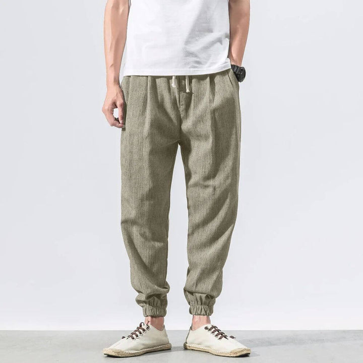 ENZO Cotton Linen Harem Pants - Satori