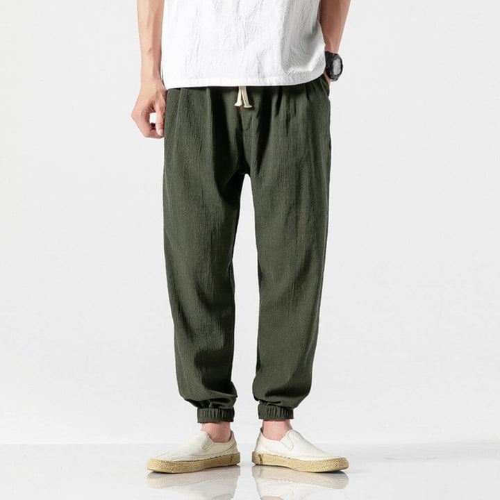 ENZO Cotton Linen Harem Pants - Satori