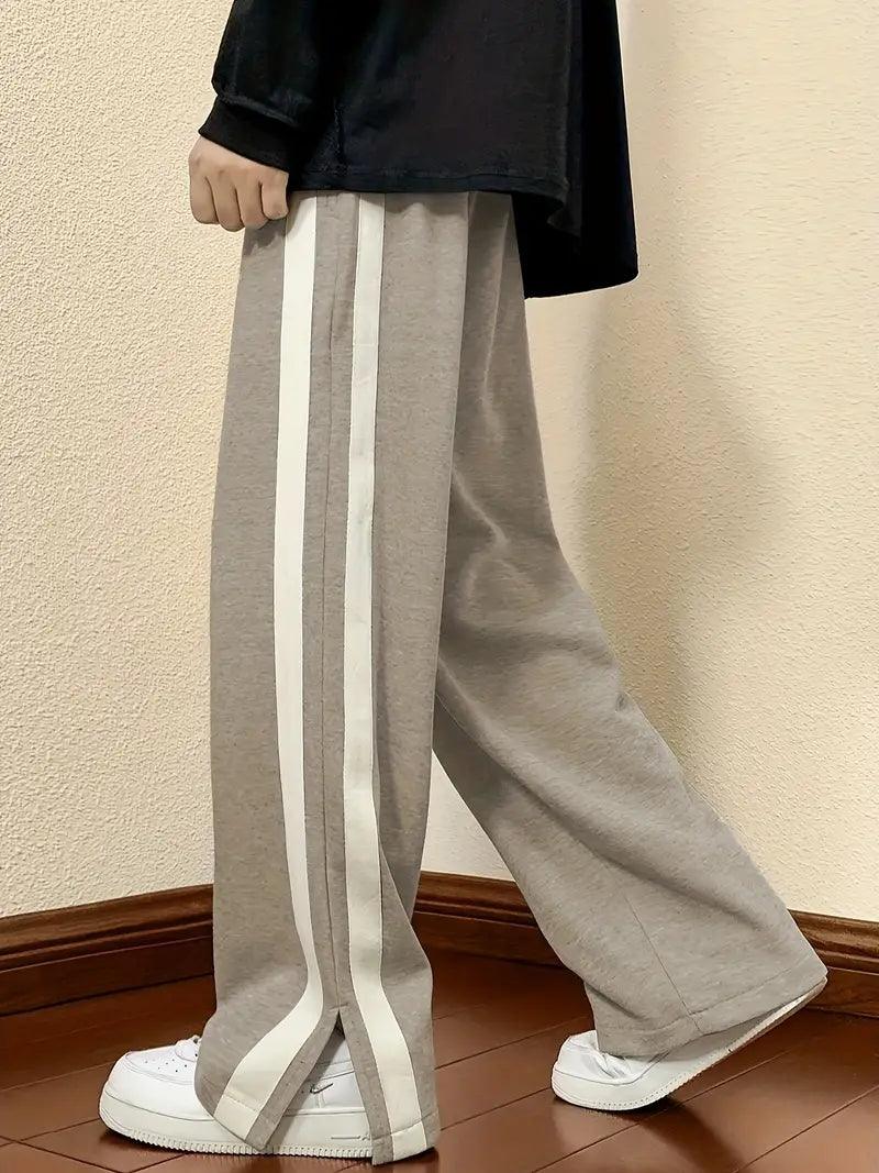 SORA Striped Drawstring Pants