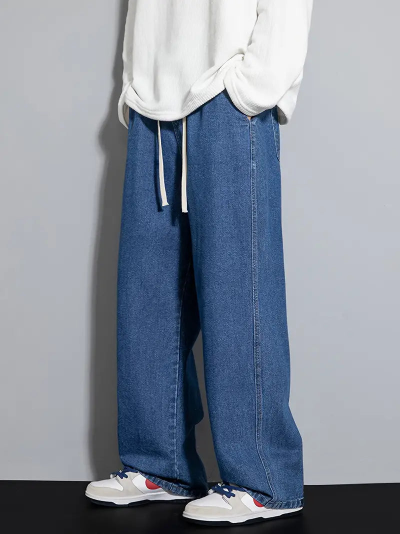 SHINJIN Wide-Leg Denim Jeans