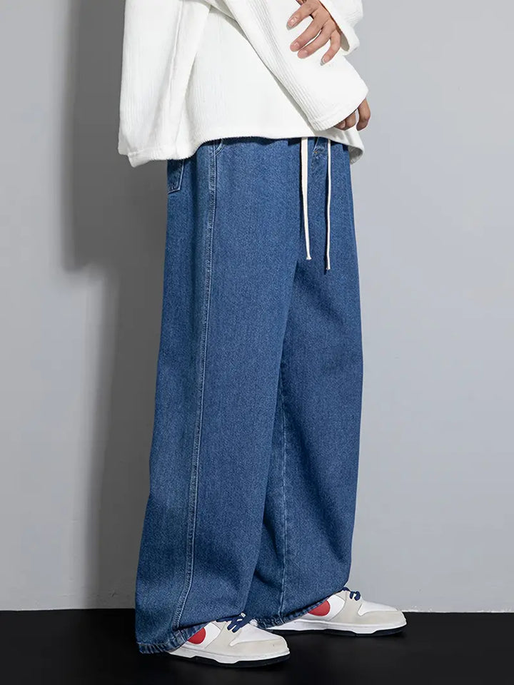 SHINJIN Wide-Leg Denim Jeans