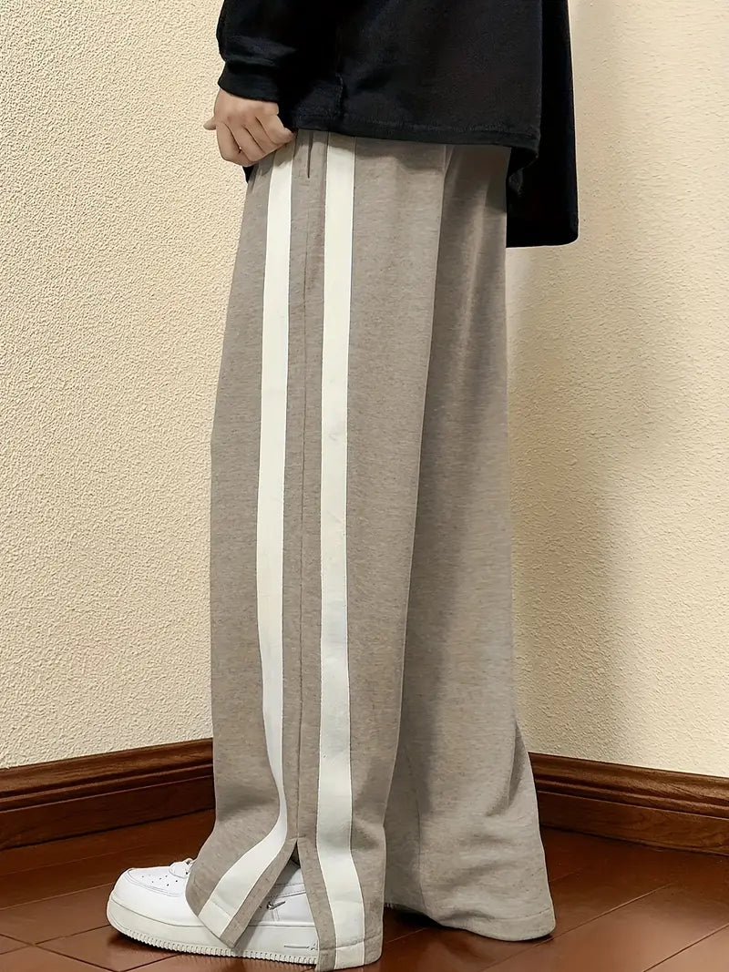 SORA Striped Drawstring Pants