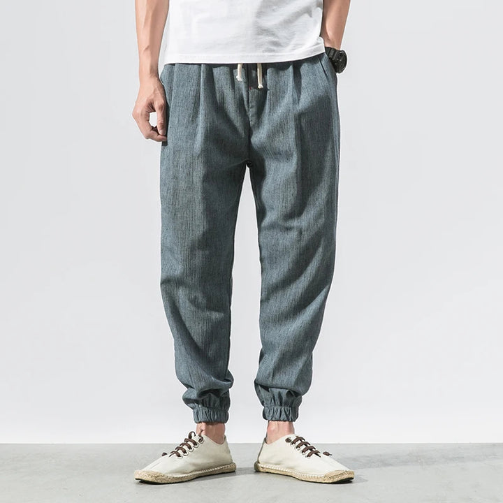 ENZO Cotton Linen Harem Pants - Satori