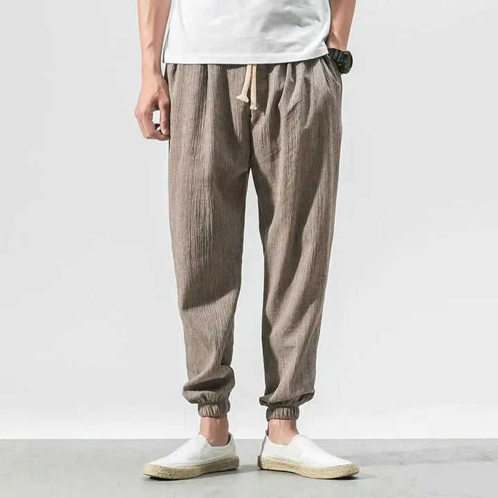 ENZO Cotton Linen Harem Pants - Satori