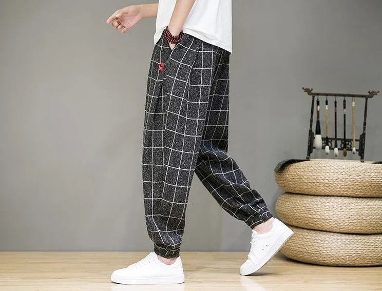 KAYOTO Grid Harem Pants - Satori