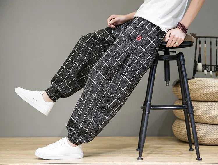 KAYOTO Grid Harem Pants - Satori