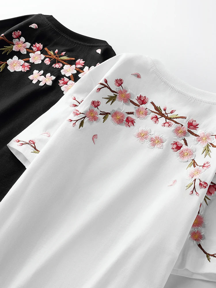 MITOMA Plum Floral Oversized T-Shirt - Satori