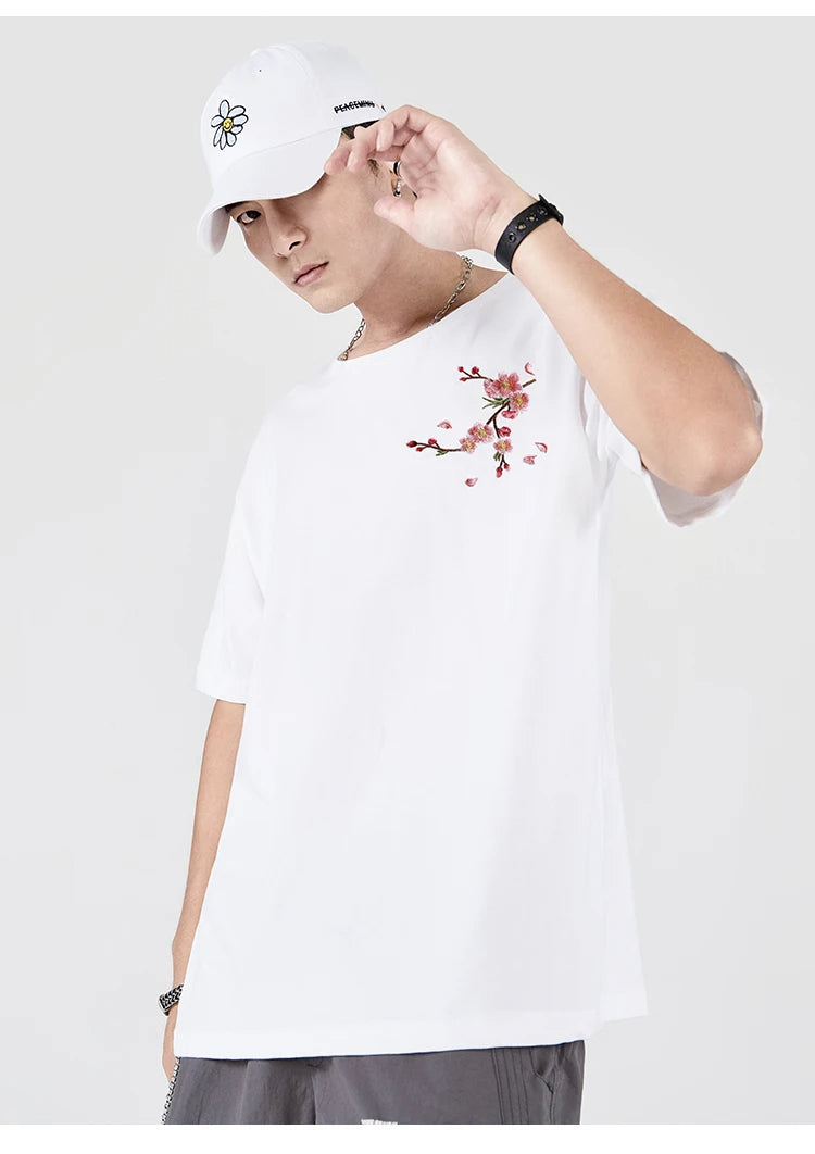 MITOMA Plum Floral Oversized T-Shirt - Satori