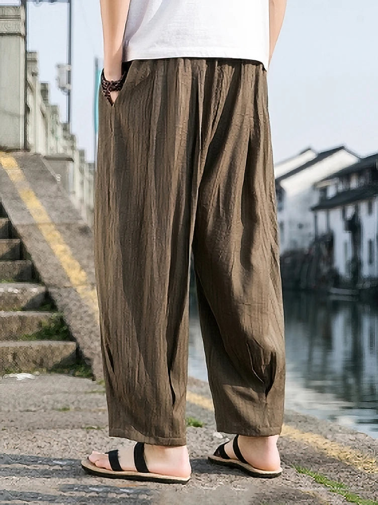 HISHŌ Ice Silk Linen Pants