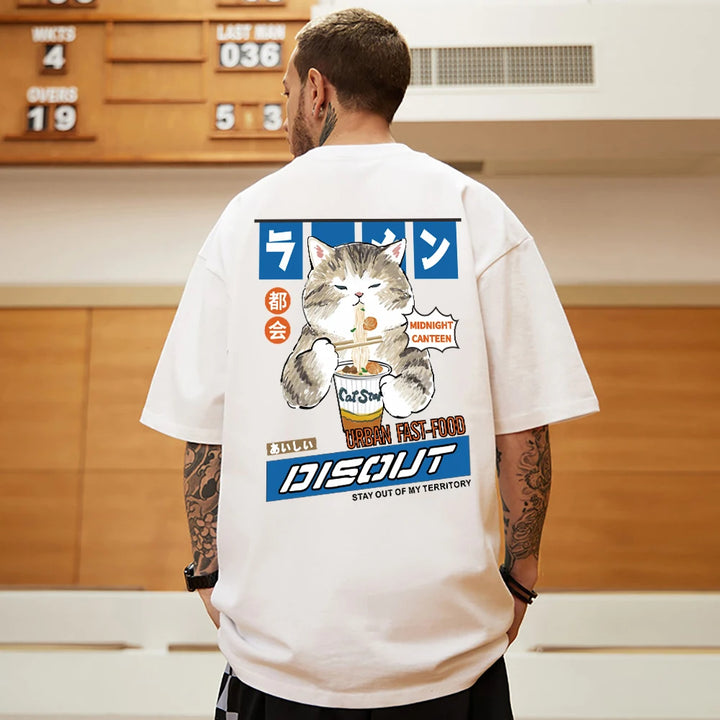 Ramen Cat oversized T-Shirt