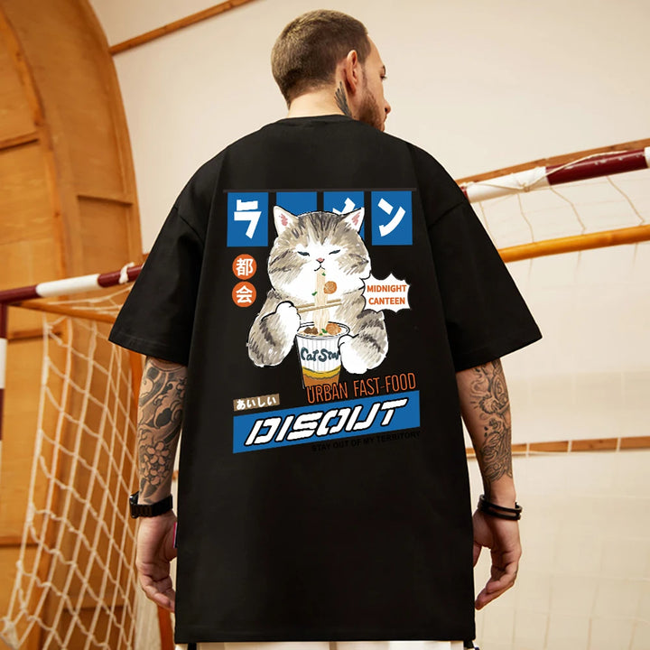 Ramen Cat oversized T-Shirt