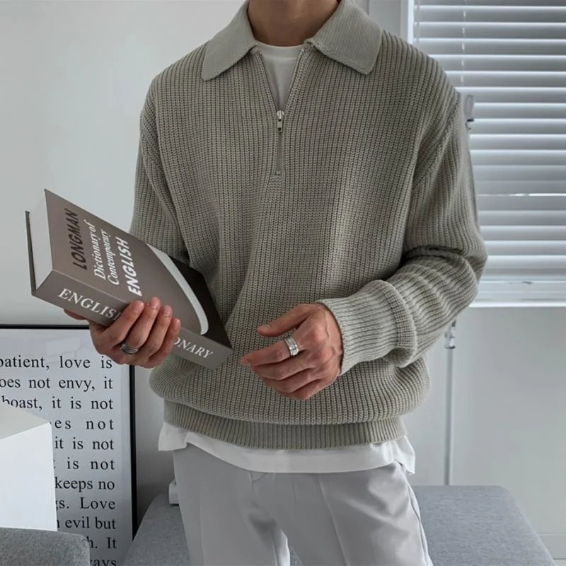 Ichiban Knitted Zip Sweater