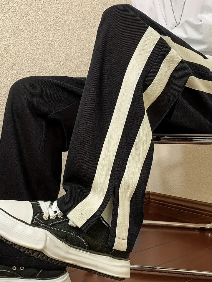 SORA Striped Drawstring Pants