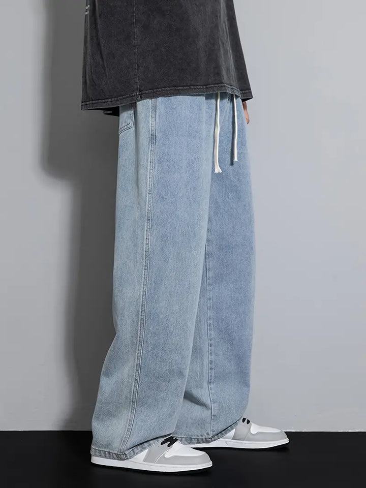 SHINJIN Wide-Leg Denim Jeans