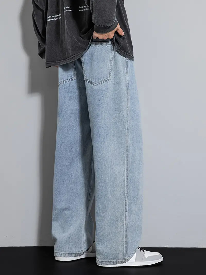 SHINJIN Wide-Leg Denim Jeans