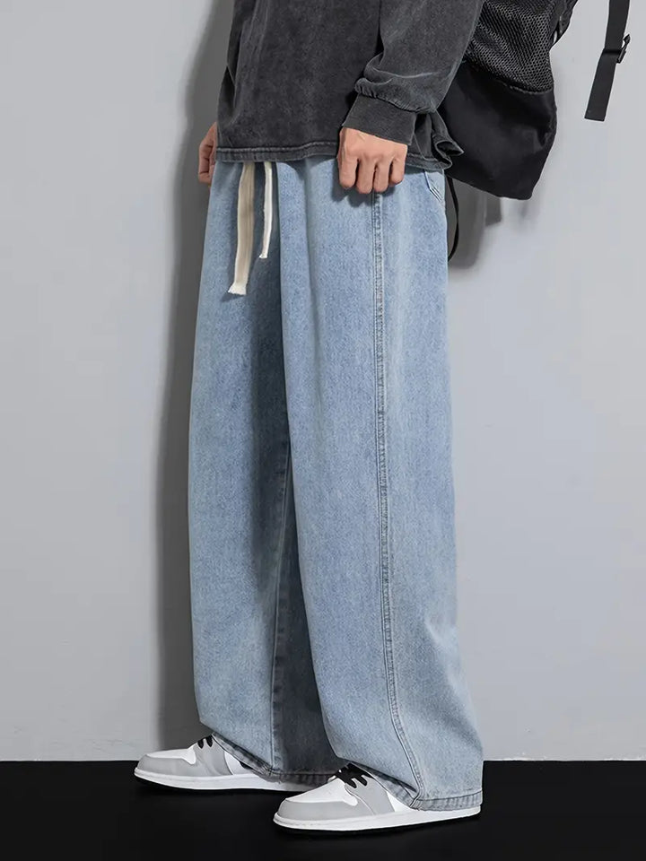 SHINJIN Wide-Leg Denim Jeans