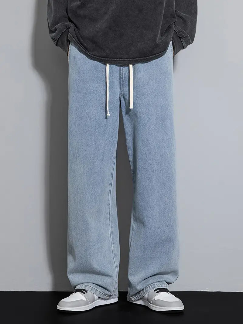 SHINJIN Wide-Leg Denim Jeans