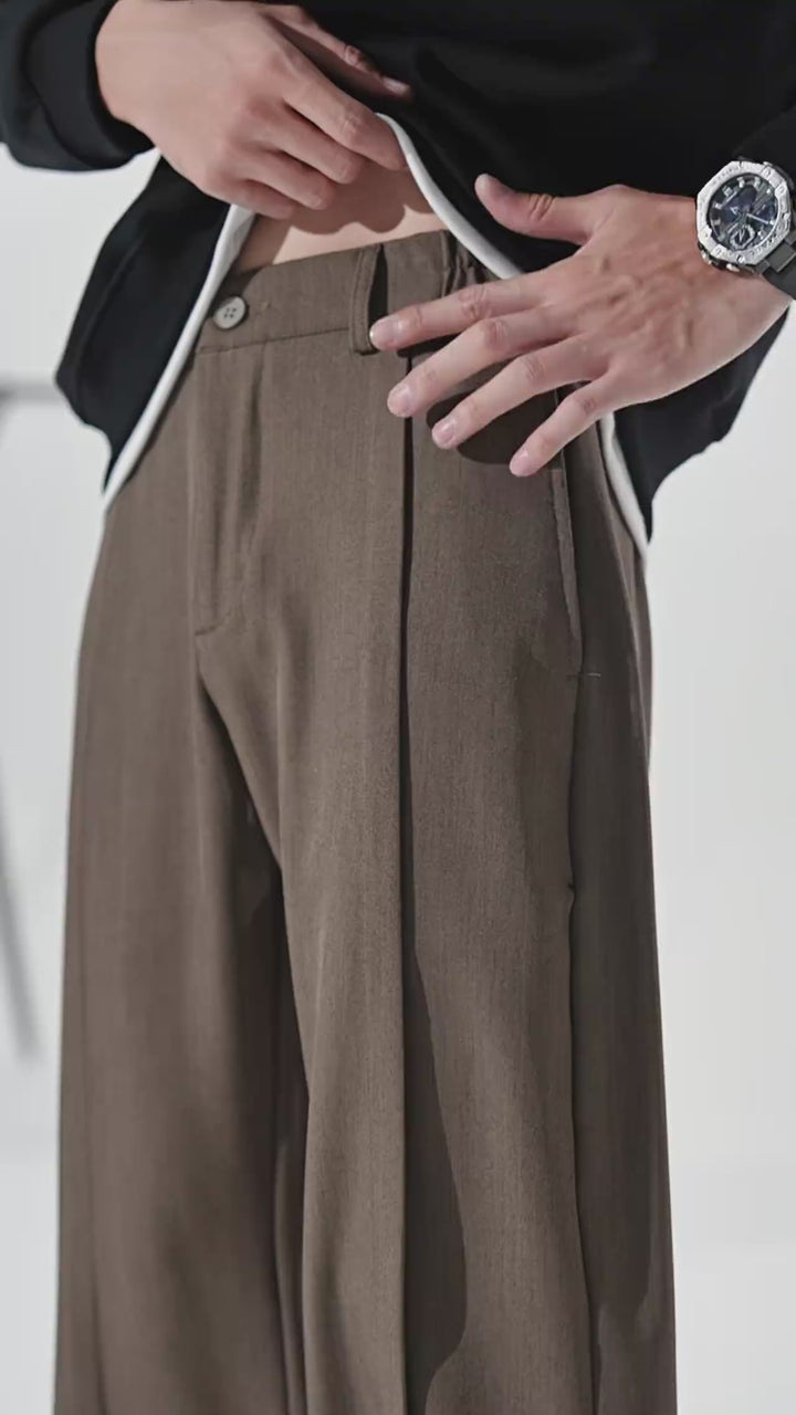 UNO Wide Leg Pleated Pants